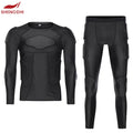 Custom logo Padded Compression Shirt Pants Protective Rash Guard Protective Gear Padded Compression Sets Shirt and Short