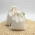 Wholesale Travel Portable Reusable Organic Muslin Cotton Canvas Drawstring Dust Bag With Custom Logo Print