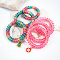 Factory Sale Various Korean Traceless Large Size Hair Bands Metallic Color Telephone Cord Hair Ties