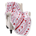 Wholesale Cozy Fluffy Custom Christmas Design Coral Sherpa Fleece Throws Blankets for Winter