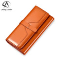 Andong Long Wallet Purse for Women Fashion Female Wallets Phone Pocket Ladies Clutch Purses Genuine Cow Leather Bag MCS-2227