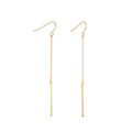 EManco Women Long Chain Bar Pendant Drop Earrings Stainless Steel Dangle Earrings