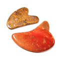 Diy Hot Wholesale Spiky Mookaite jasper Gua Sha Board Spiky Guastone Tool for Anti Aging