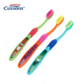 Custom logo New Design Anti-slip Rubber Handle Cute Patterns Kids Small Toothbrush