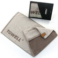 Custom Logo Gym Bench Towel with Magnet 100%Cotton Fitness Infinity Sport Gym Towel with Zip Pocket