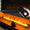 Modern 150cm Tuya App WiFi Remote Control English US Indoor Household Use Metal Wall-Mounted Fireplace 3D Water Effect Heated