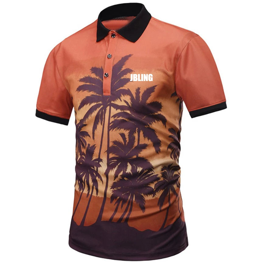Wholesale Sublimation Printing Hawaii Polo T-shirts