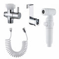 Wall-Mounted Toilet Handheld Bidet Sprayer Set with Horizontal Spray ABS Material Easy Installation