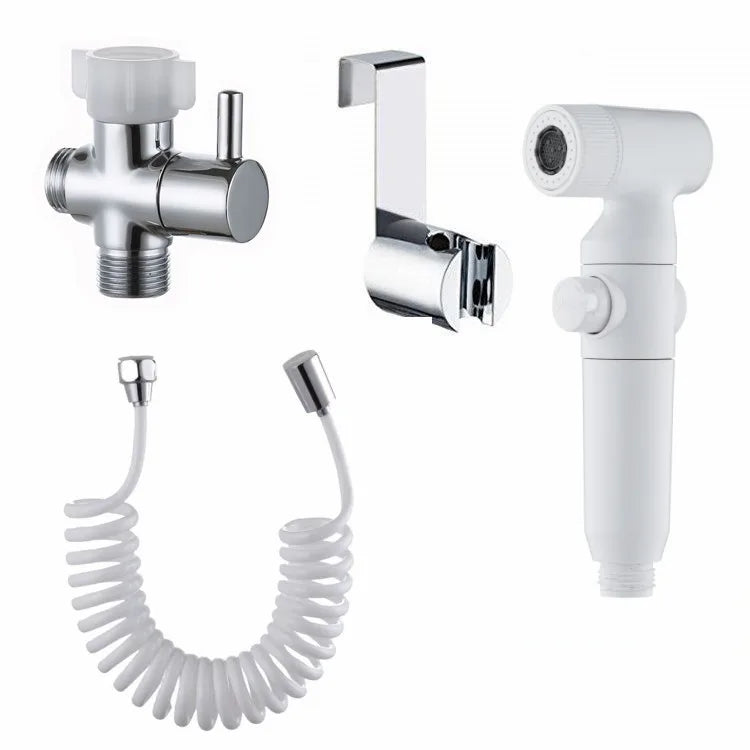 Wall-Mounted Toilet Handheld Bidet Sprayer Set with Horizontal Spray ABS Material Easy Installation