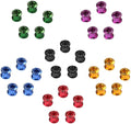 For CNC 7075 Aluminum 5-Piece Set for BMX Mountain Bikes M8 Bike Cranket Fixing Bolt and Single/Double Chainwheel Screws