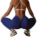 Women's Leggings Nylon Breathable High Waist Back V Shape Ruched Scrunched Butt Gym Fitness Yoga Sports Legging Pants for Women