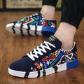 Graffiti Designing Colorful Drawing Fashion Street Men Walking Running Casual Sneakers New Hot Sale Style Shoes