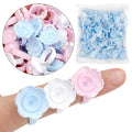 Hot Heart Shape Glue Ring Volume Lash Extension Tools Glue Holder Blue Pink White Glue Ring