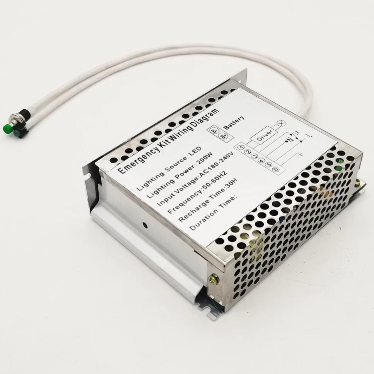 High Bay 300W LED Emergency Driver 230VDC Plastic Case Full Emergency Power 3-Year Warranty