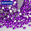 BOBOHOO Factory Direct High Quality Glass Crystal Mine Series Non Hotfix Rhinestones Wholesale for Garments Accessories T-shirt