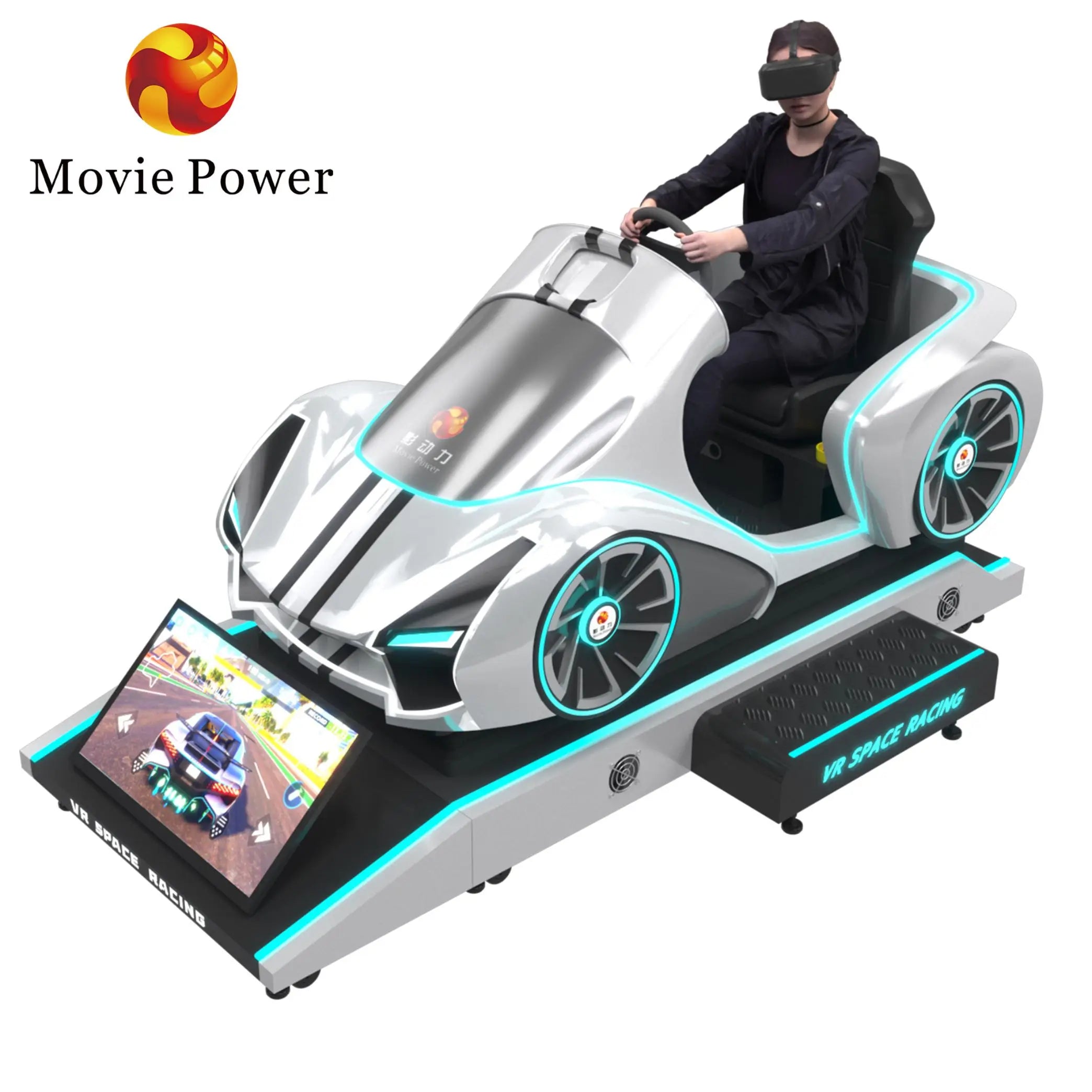 9D Vr Riding Race Game Machine Oem Room Playground Multiplayer Ride Game Vr Car Kart Vr Racing