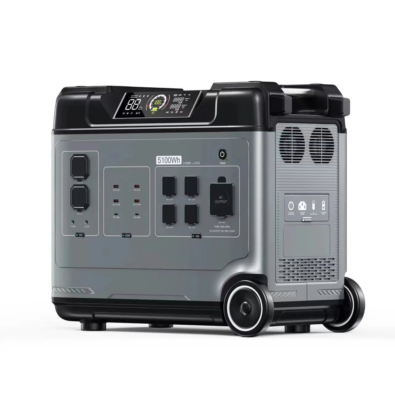 Portable Power Station Solar Generator 4000W Solar Products Portable Renewable Energy Products Construction Mobile Power