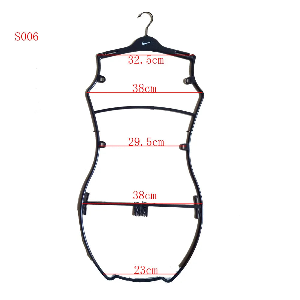 Customizable Injection PS Transparent Flexible Clothes Hanger Pegs Bikini Swimwear Lingerie Custom Logo Chrome Silver Hook