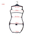 Customizable Injection PS Transparent Flexible Clothes Hanger Pegs Bikini Swimwear Lingerie Custom Logo Chrome Silver Hook MegaBDM