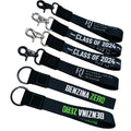 BSBH Popular Short Wristbands with Customized Printed Leather Lanyard Keychain Strap