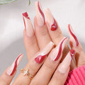 Beauty Supplies Long Ballerina Coffin Artificial Fingernails Stick on Korean Press on Nails 2023