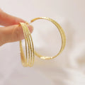LYC9G64 Korean Style Fashion Gold Hoop Earrings Women Hoop Earrings Wholesale