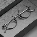 Pure Titanium Retro Small Face Frame Fashionable Ten Thousand Years Turtle Style Matched High Myopia Glasses