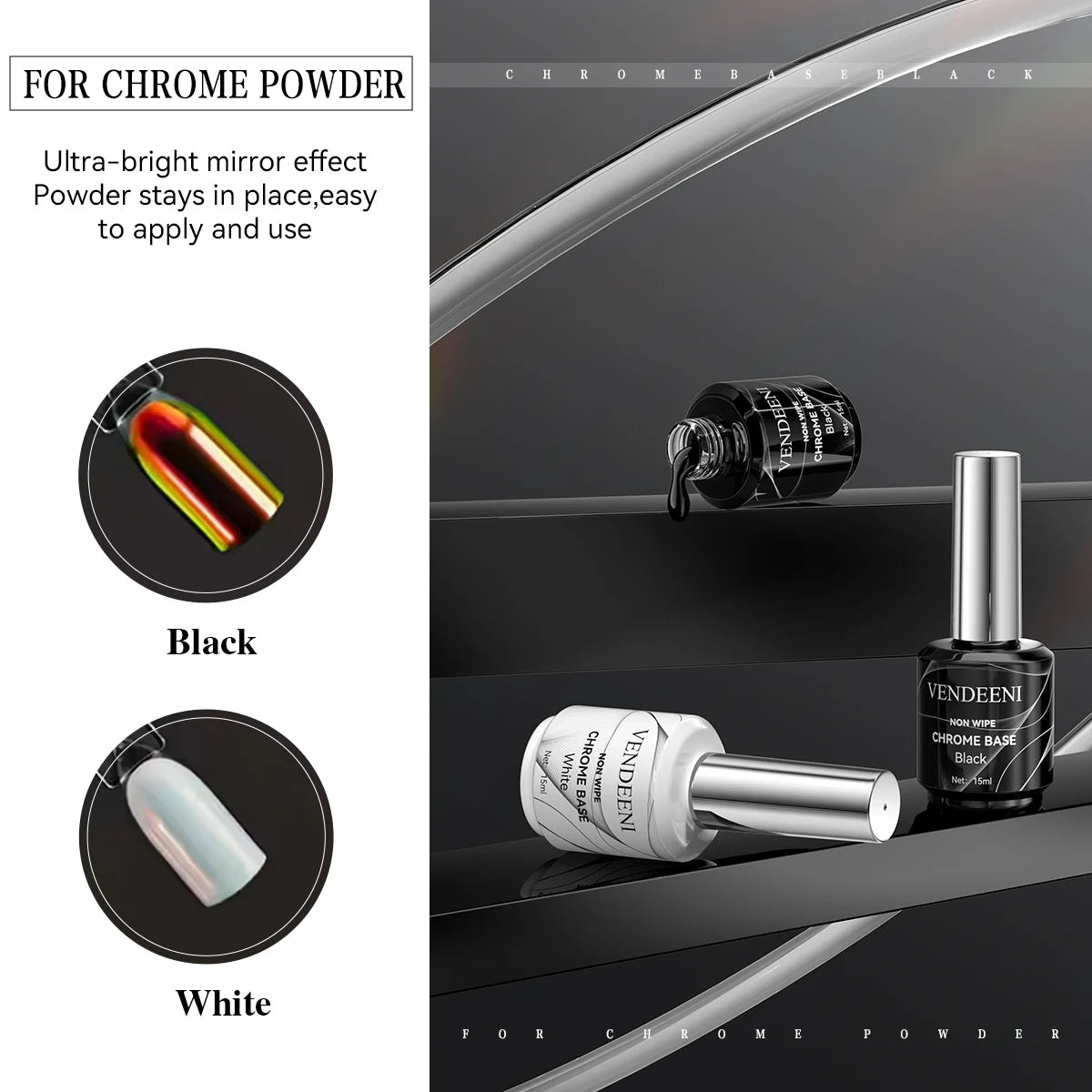 OEM/ODM Super White and Super Black Nail Polish Wholesale 15ml Bottles Private Label Colour Uv Gel Nail Polish