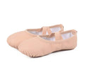 Pink Soft Leather Ballet Shoes Ballerina Practice Split Sole Dancing Slipper for Toddler Kids