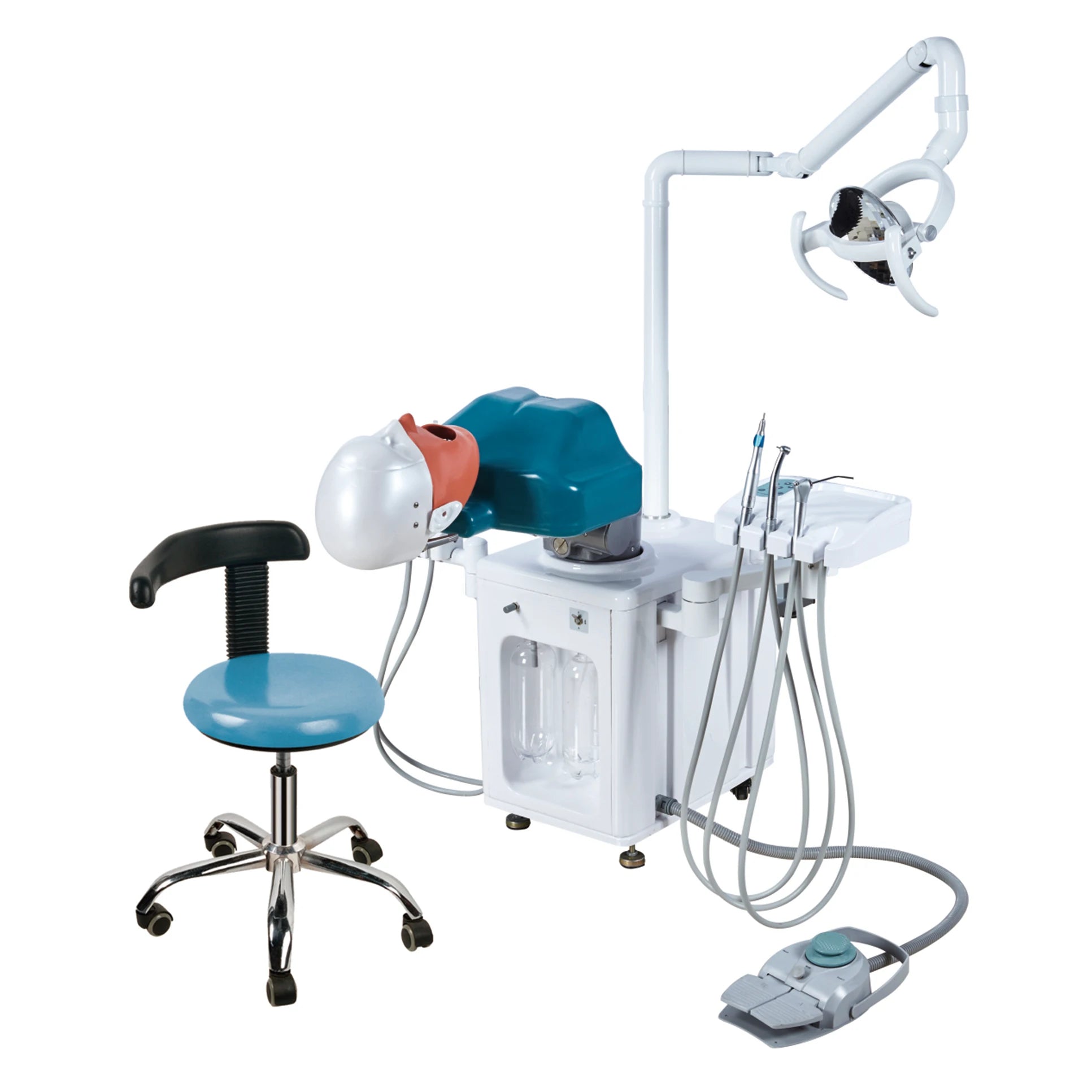 Dental Clinic Practice Equipment Dental Phantom Head Dental Simulator With Dental Chair