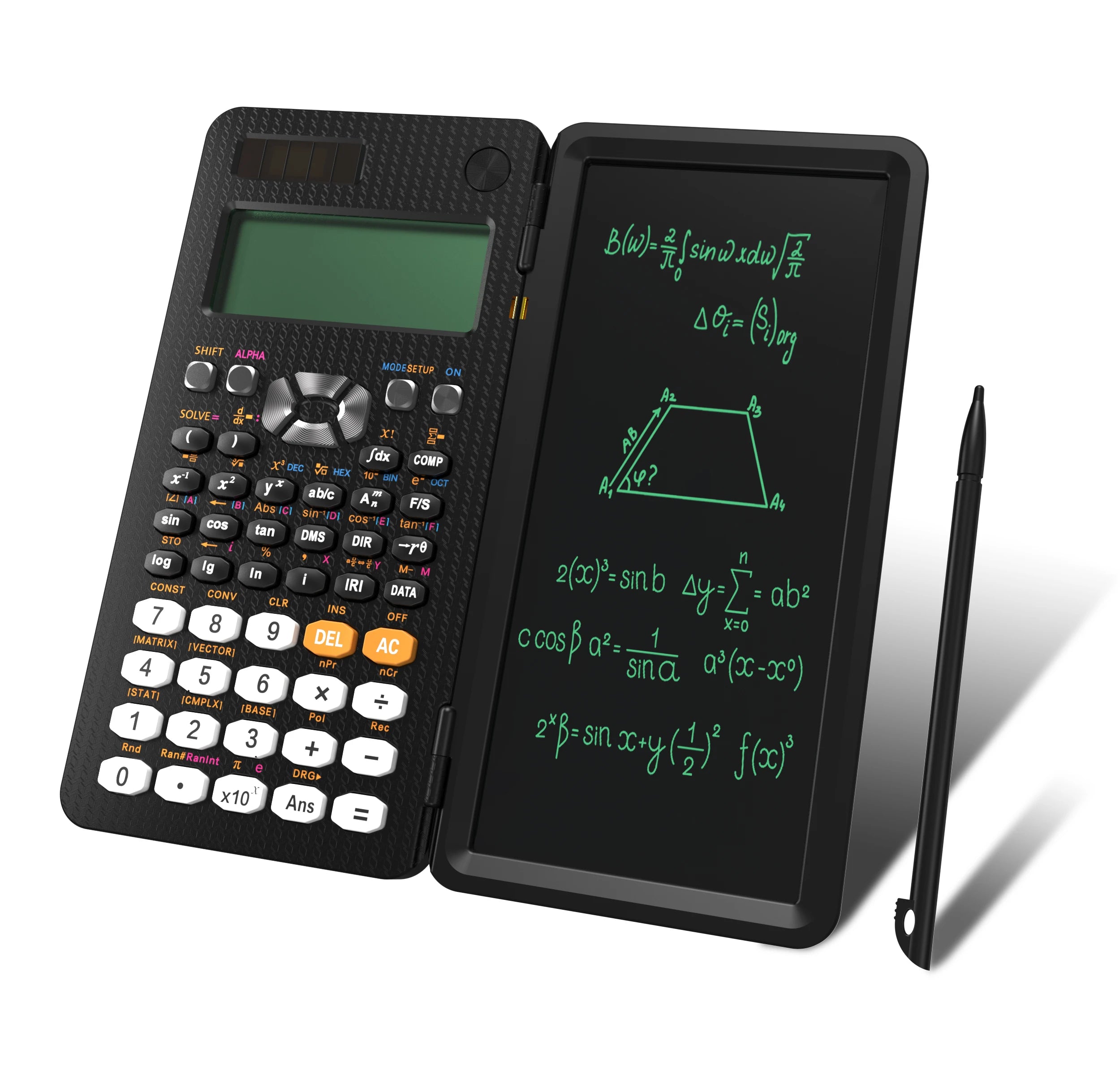 NEWYES Graphics Tablet Drawing Writing Pad Portable Graphing LCD Calculator With Notepad Patent