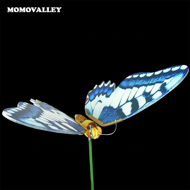 Momovalley Giant 3D Automatic Moving Led butterfly Party Stage Wedding Decoration Standing Light
