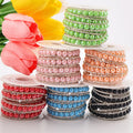 ABS Pearl Crystal Rhinestone Chain 6mm Sewing Banding Trim 3 Yards Per Roll for Wedding Hats Nail Art Bags Garments Shoes