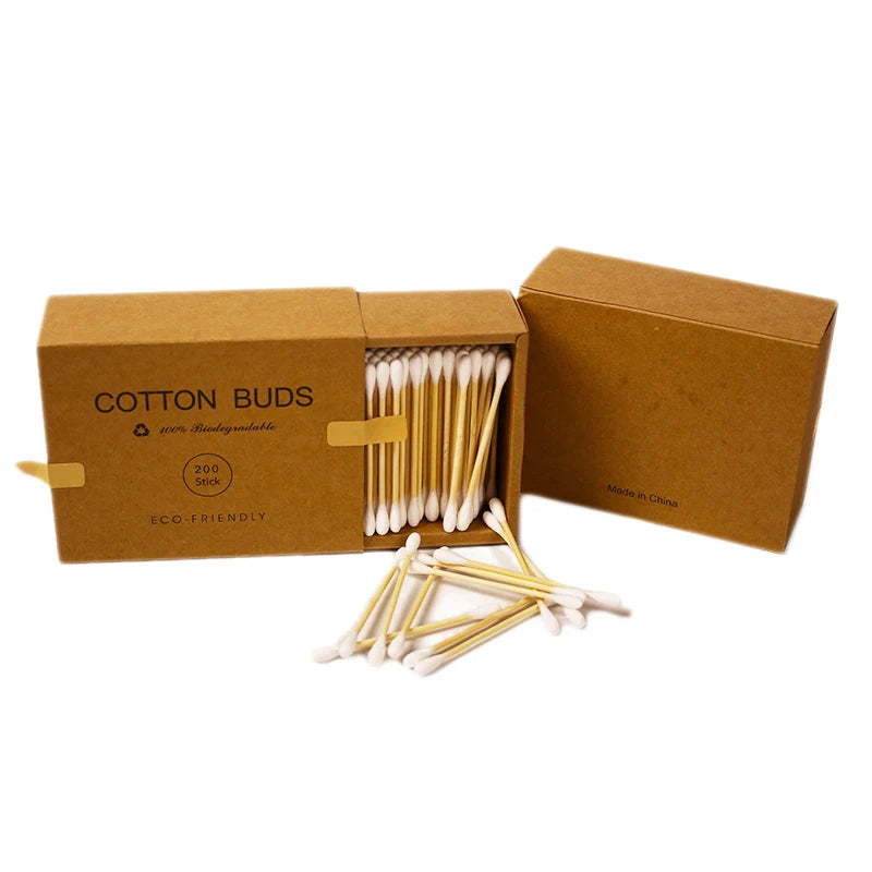 200 Pcs High Bamboo Buds 3inch*3.5inch Cylinder Paper Box Premium Bath & Toilet Supplies