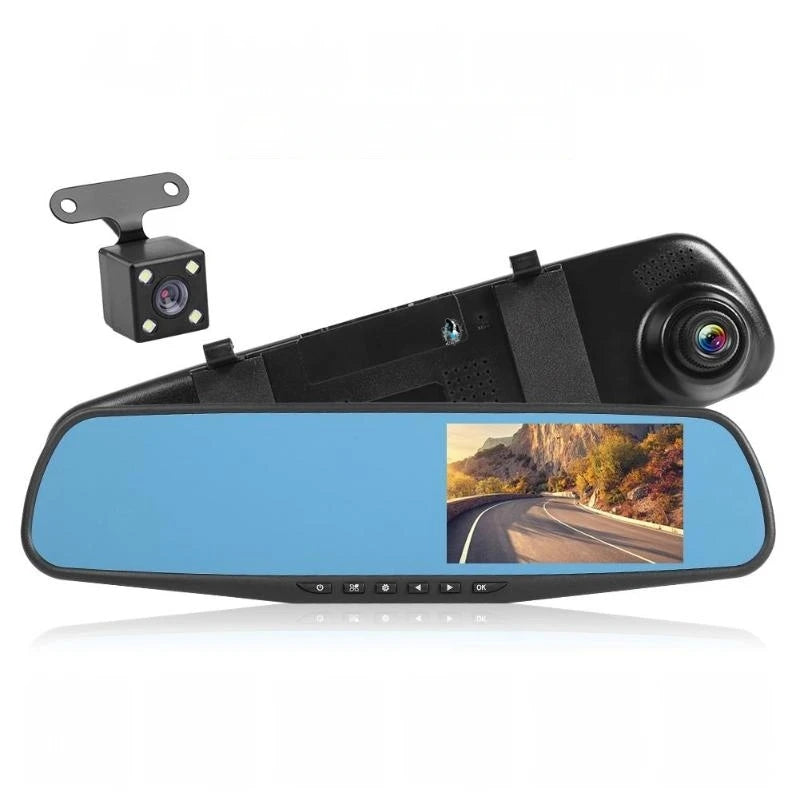 Factory Price 1080P Car Dash Cam Black Box Full HD Car Dvr Camera Auto 4.3 Inch Rearview Mirror Camcorder