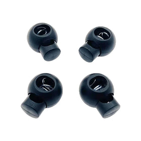 Adjustable White/Customizable Resin Double 2 Hole Nickel-Free Cord Lock Elastic Spring Stopper for Backpacks/Clothes