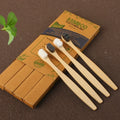 Custom Private Label Biodegradable Bamboo Micro-Nano Charcoal Toothbrush with 20000 Soft Silk Nano Bristles
