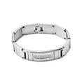 Alin Wholesale Men's Unisex Stainless Steel Bracelet Elegant and Luxurious Polished Rectangular Links with Vintage Style