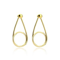 Water Drop Line Dangle Earrings Gold Color Drop Earrings for Women Long Earrings Jewelry Brincos Grandes Oorbellen
