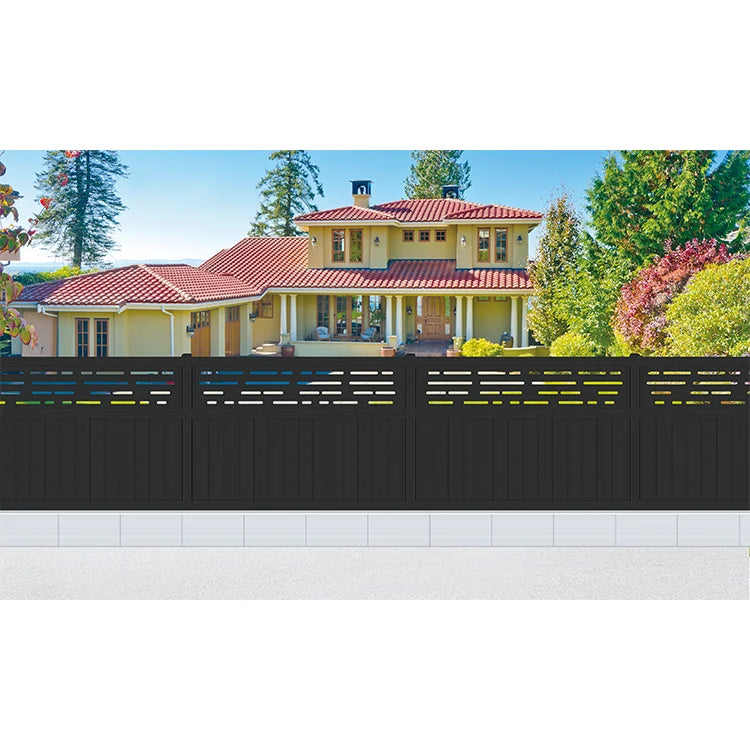 Aluminum Fence with Low Maintenance Certified for Protection Farming Villas Featuring Screen Rail Fencing Gate