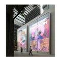 High Transparency Soft Transparent LED Film Screen Glass Facade P10 Digital Signage Displays Retail Store Indoor Outdoor