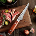 6 Inch Kitchen Boning Knife Professional High Carbon German Stainless Steel Pakka Wood Handle Knives