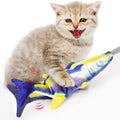 Interactive Cat Toys Cat Moving Fish Realistic Flopping Fish Cat Kicker Catnip Toys with Air Bag Funny Flipping Exercise