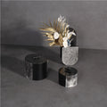 Nordic Modern Rustic Home Decor Wholesale Leather Vases and Artificial Plants Stainless Steel Floor and Wall Vases