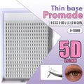 5D Slim Base Middle Long Stem 0.07 Volume Premade sharp Base Eyelash Extensions Needle Pointy Stem Promade Volume Fans Large Box