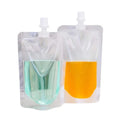 BPA Free Liquid Pouches Transparent Juice Drinking Packaging Clear Plastic Bag Drink Stand up Pouch with Spout