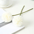 Simulation Flower Home Table Place Potted Flower Arrangement Wedding Decoration Silk Cloth Ball Chrysanthemum Simulation Plant