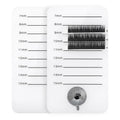Acrylic Eyelash Board Grafting Lash Scale Plate Lash-Tray Strip Stand Thick Lash Extension Glue Holder