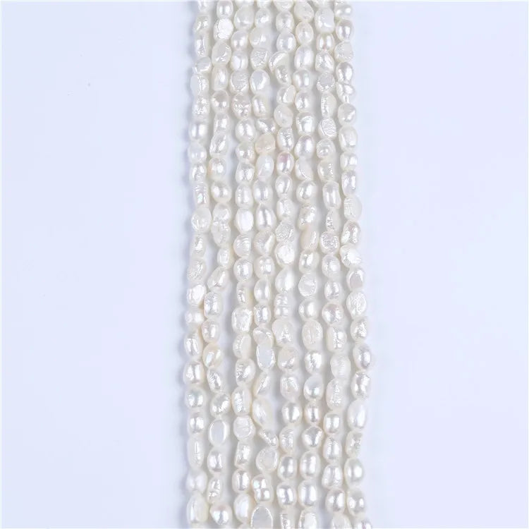 Natural Peals Wholesale Low Price 6-7mm Irregular Shape Freshwater Pearl Strands