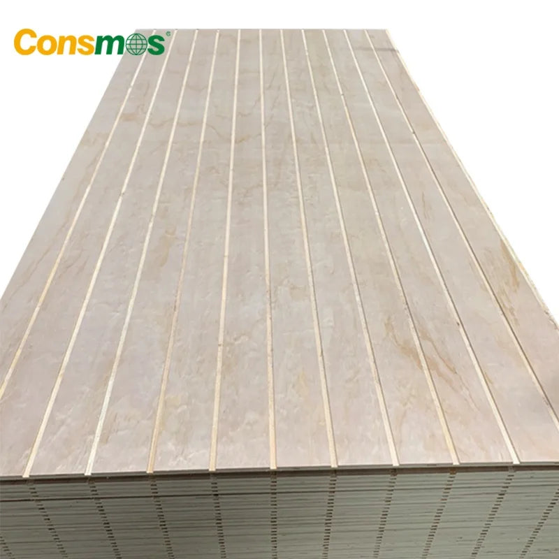BB/CC Grade Tongue and Groove Pine Plywood Slotted Plywood Wall Panels